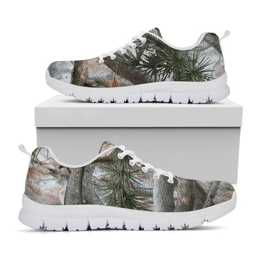 Jungle Hunting Camouflage Print White Sneakers