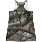 Jungle Hunting Camouflage Print Women's Racerback Tank Top