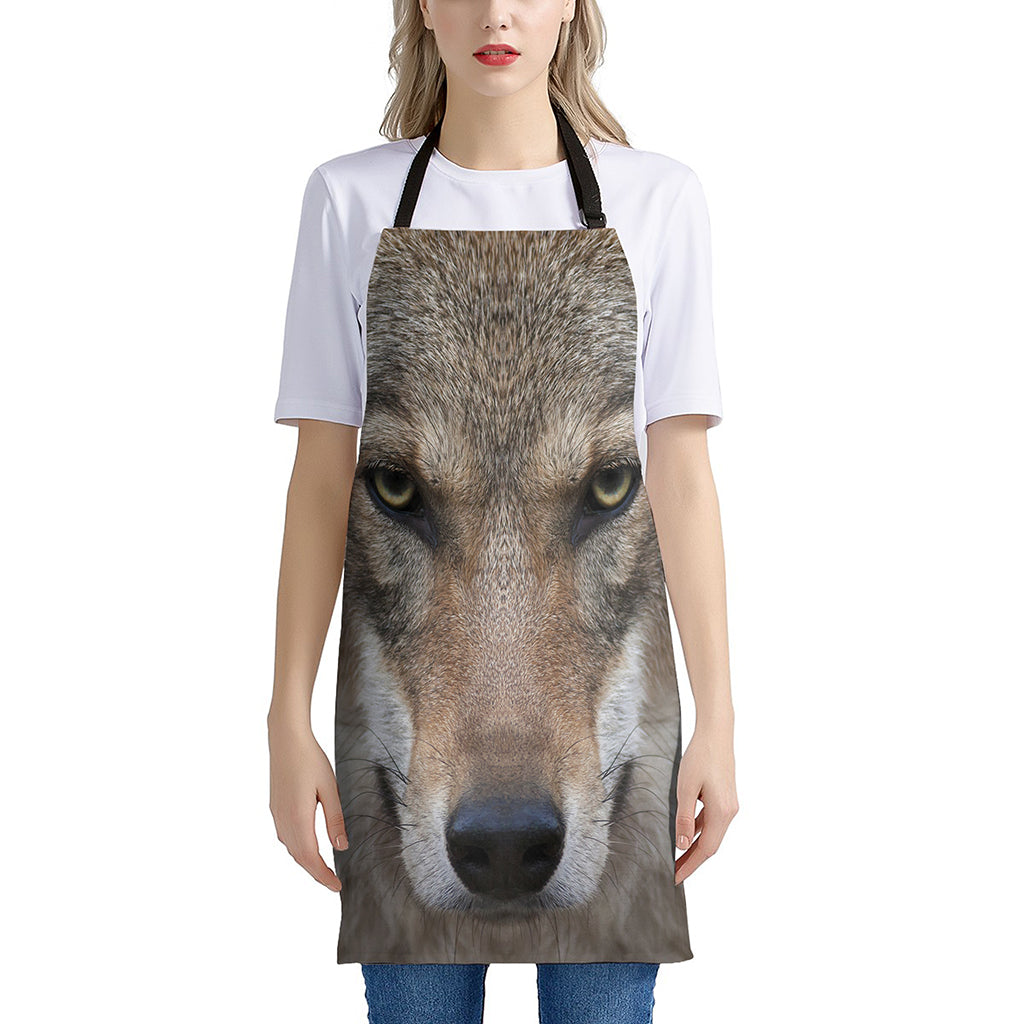 Jungle Wolf Print Apron