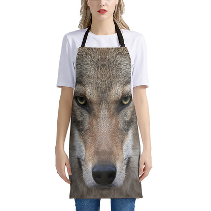 Jungle Wolf Print Apron