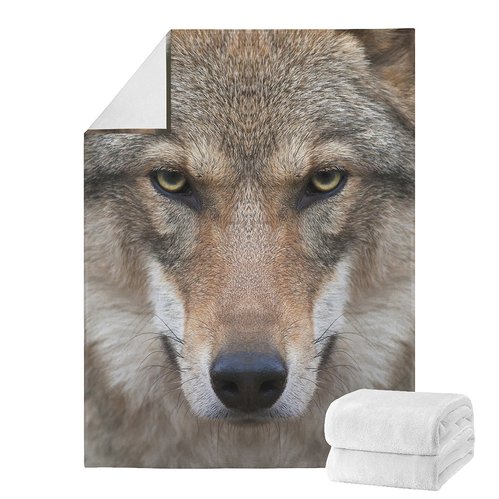 Jungle Wolf Print Blanket