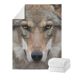 Jungle Wolf Print Blanket