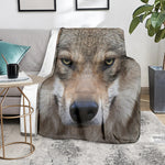 Jungle Wolf Print Blanket