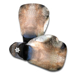 Jungle Wolf Print Boxing Gloves
