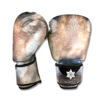 Jungle Wolf Print Boxing Gloves