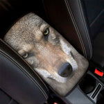 Jungle Wolf Print Car Center Console Cover