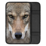Jungle Wolf Print Car Center Console Cover