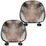 Jungle Wolf Print Car Headrest Covers