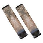 Jungle Wolf Print Car Seat Belt Covers