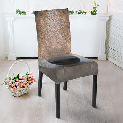 Jungle Wolf Print Dining Chair Slipcover