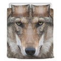 Jungle Wolf Print Duvet Cover Bedding Set