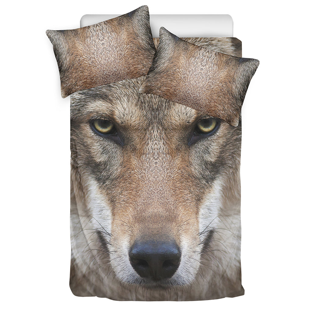 Jungle Wolf Print Duvet Cover Bedding Set