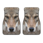 Jungle Wolf Print Front Car Floor Mats