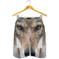 Jungle Wolf Print Men's Shorts