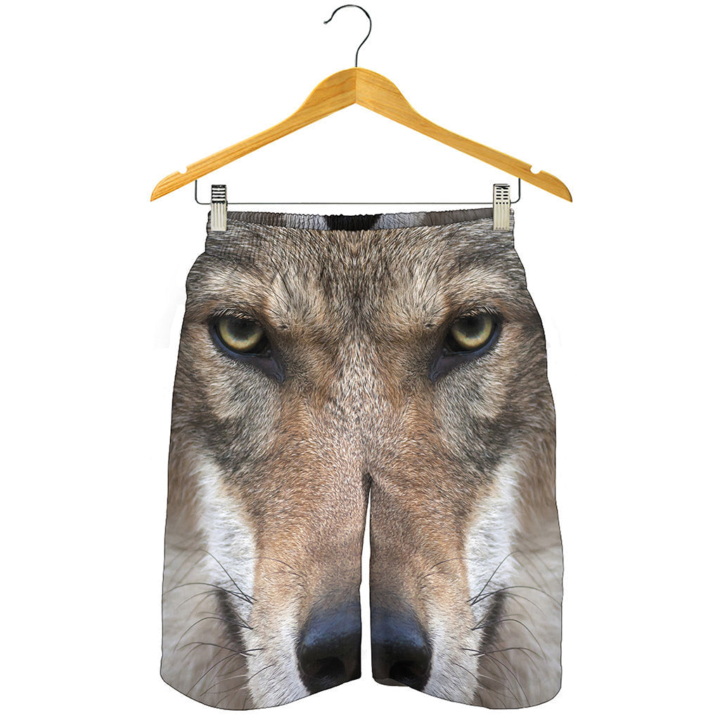 Jungle Wolf Print Men's Shorts