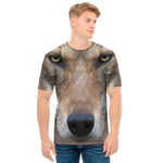 Jungle Wolf Print Men's T-Shirt