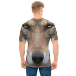 Jungle Wolf Print Men's T-Shirt