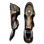Jungle Wolf Print Muay Thai Shin Guard