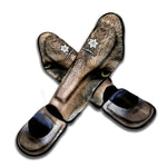 Jungle Wolf Print Muay Thai Shin Guard