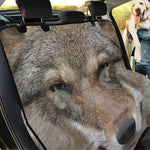 Jungle Wolf Print Pet Car Back Seat Cover