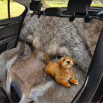 Jungle Wolf Print Pet Car Back Seat Cover