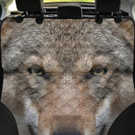 Jungle Wolf Print Pet Car Back Seat Cover
