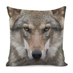Jungle Wolf Print Pillow Cover