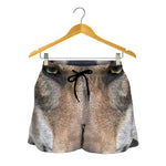 Jungle Wolf Print Women's Shorts