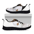 Karate Cat Print Black Running Shoes