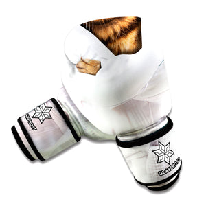 Karate Cat Print Boxing Gloves