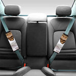 Karate Cat Print Car Seat Belt Covers