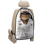 Karate Cat Print Car Seat Organizers