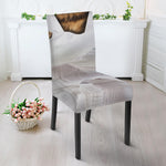 Karate Cat Print Dining Chair Slipcover