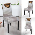 Karate Cat Print Dining Chair Slipcover