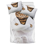 Karate Cat Print Duvet Cover Bedding Set