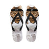 Karate Cat Print Flip Flops