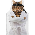 Karate Cat Print Men's Tank Top