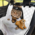 Karate Cat Print Pet Car Back Seat Cover