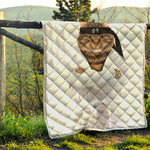 Karate Cat Print Quilt