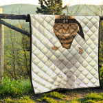 Karate Cat Print Quilt