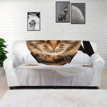 Karate Cat Print Sofa Cover
