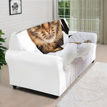 Karate Cat Print Sofa Cover