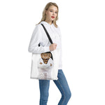 Karate Cat Print Tote Bag