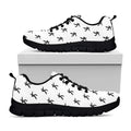 Karate Fighter Pattern Print Black Running Shoes