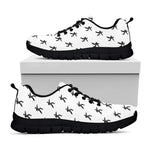 Karate Fighter Pattern Print Black Sneakers