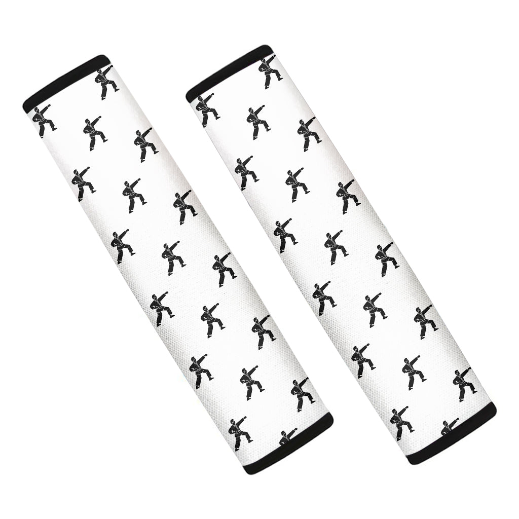Karate Fighter Pattern Print Car Seat Belt Covers