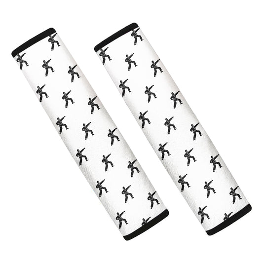 Karate Fighter Pattern Print Car Seat Belt Covers