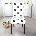 Karate Fighter Pattern Print Dining Chair Slipcover