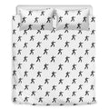 Karate Fighter Pattern Print Duvet Cover Bedding Set