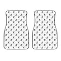 Karate Fighter Pattern Print Front Car Floor Mats